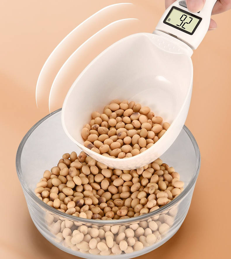 Self Feed Spoon - Digitale LCD elektronische voedselmaatlepelweegschaal voor honden-