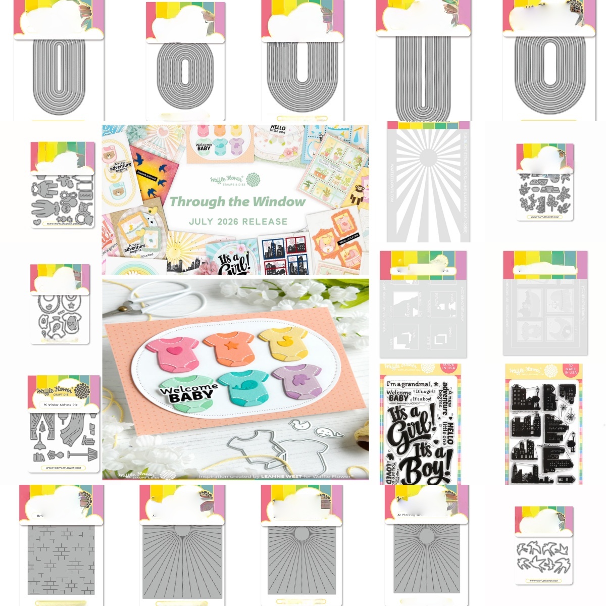 Baby Food Bag - Juli 2026 Windows Postage Collage Baby