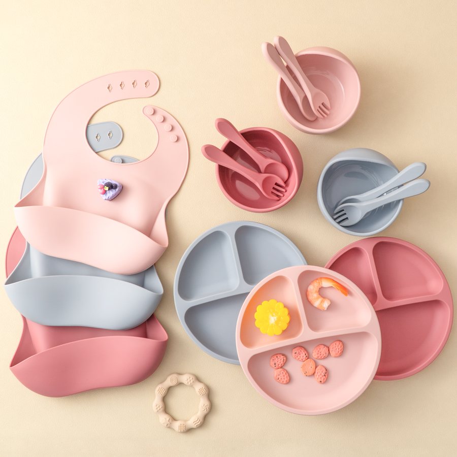 Baby Food Menu - 5 Stuks Baby Siliconen Voeden Set