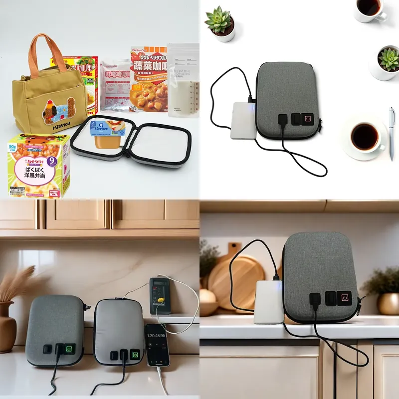 Baby Food Reusable Pouches - 【CHIMU HOME】 Draagbare, via USB aangedreven