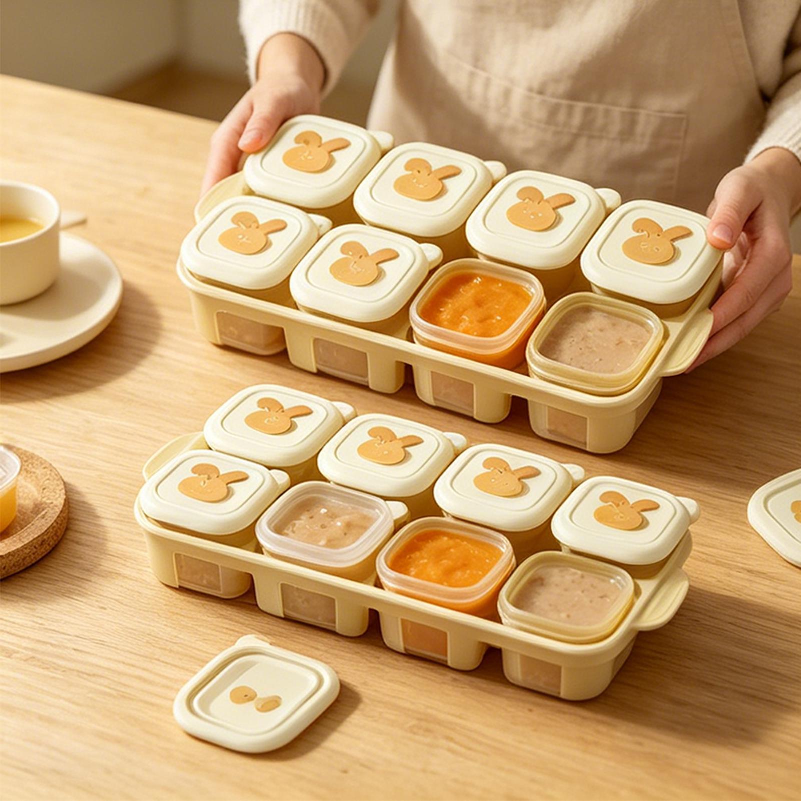 Kubusvormige diepvriesbak voor - Baby Food Home recensie en prijs