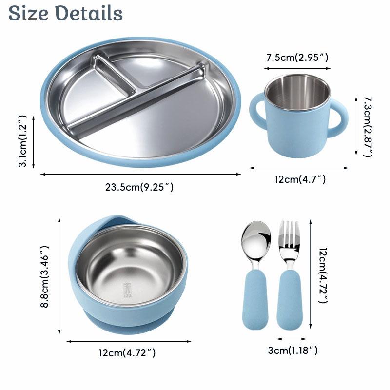 Roestvrijstalen plaat Geperson - Baby Food Menu recensie en prijs