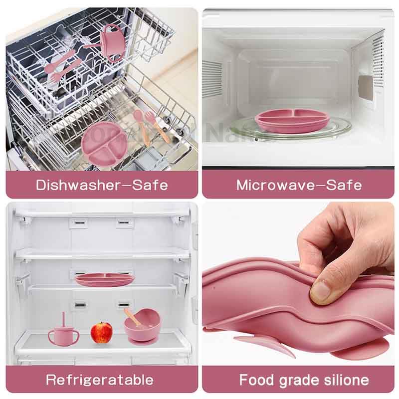 6 Stuks Siliconen Servies Voor - Baby Food Menu recensie en prijs