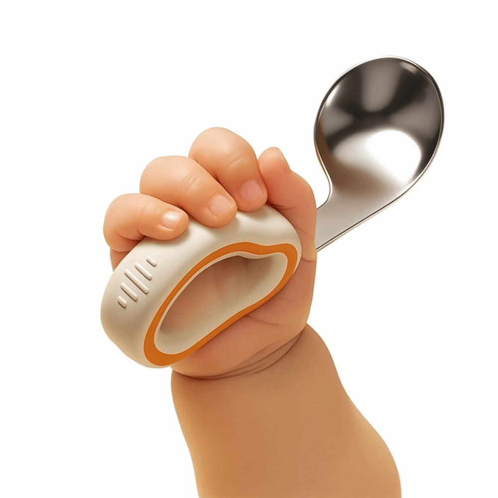 Siliconen babyvork- en lepelse - Self Feed Spoon recensie en prijs