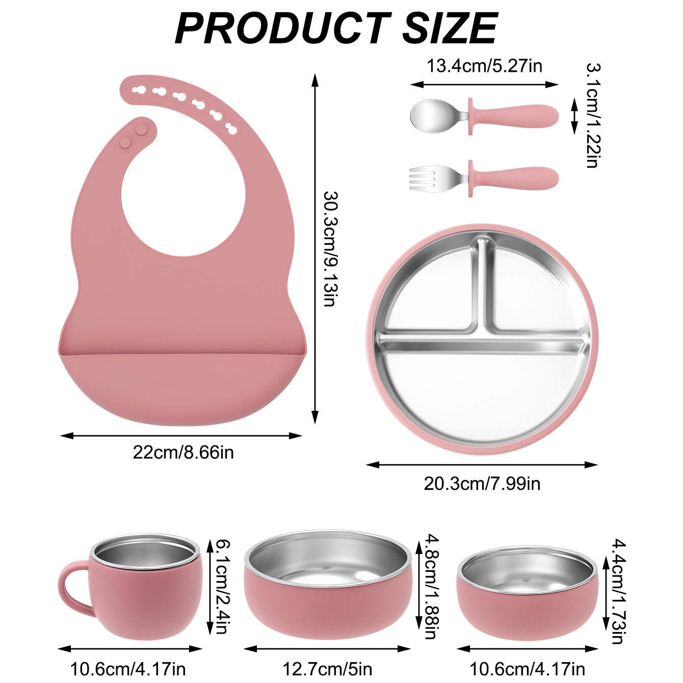 7PCS Rvs Afneembare Gerechten  - Baby Food Menu recensie en prijs