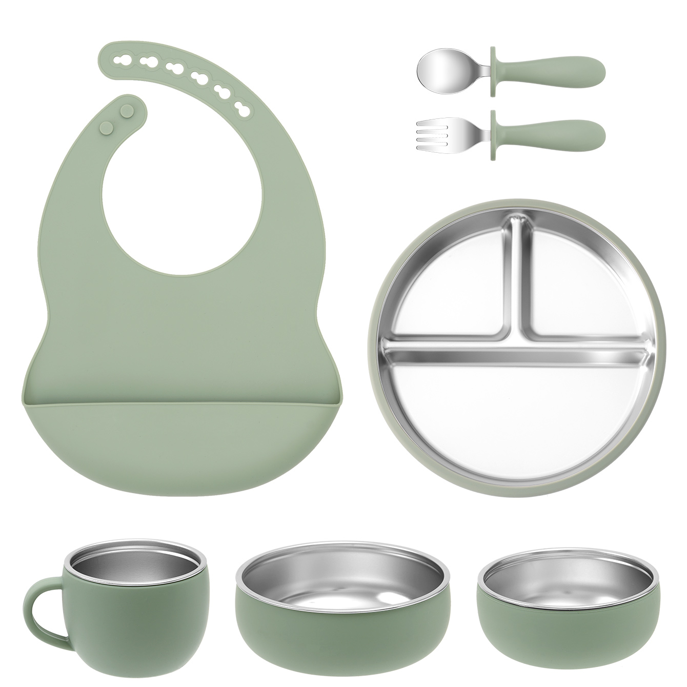 7PCS Rvs Afneembare Gerechten  - Baby Food Menu recensie en prijs