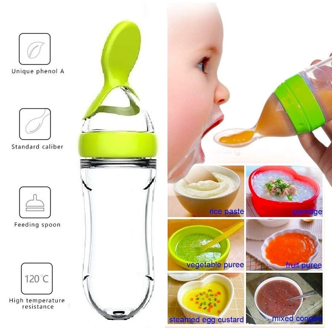 Knijpen Zuigfles Cup Siliconen - Self Feed Spoon recensie en prijs