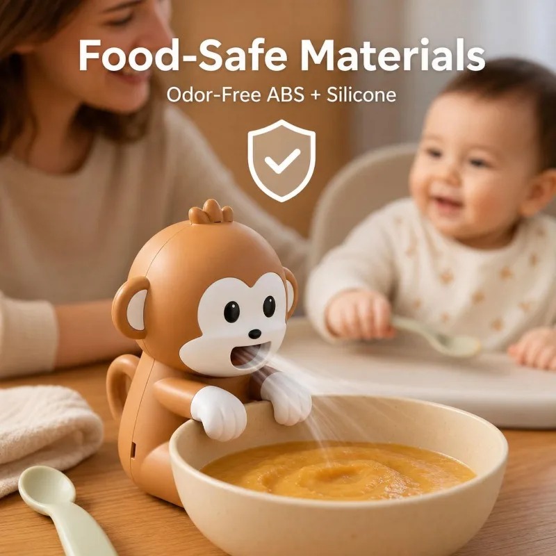 Draagbare aapvormige voedselko - Baby Food Home recensie en prijs