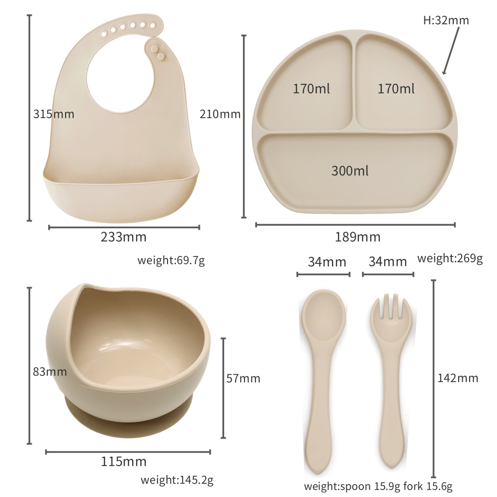 5-delige Bunny baby gebruiksvo - Baby Food Utensils Set recensie en prijs