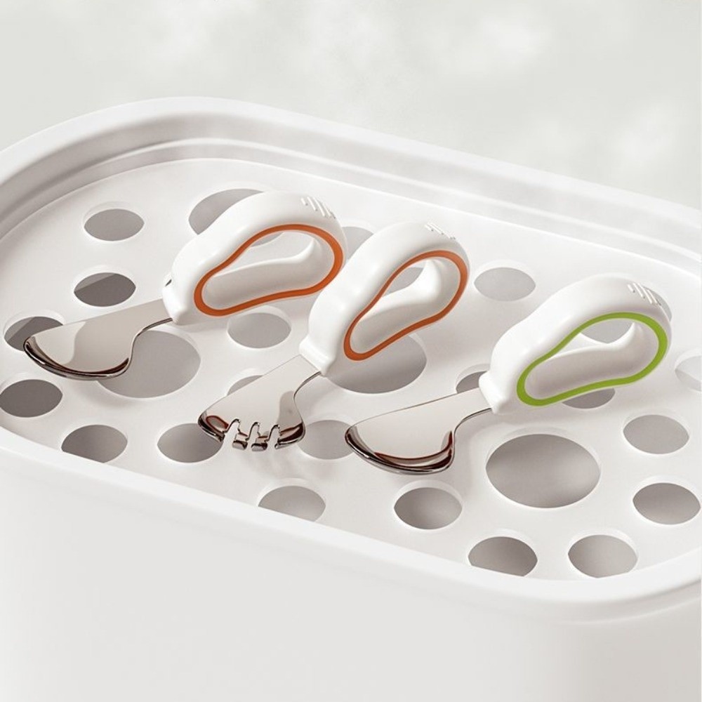 Siliconen babyvork- en lepelse - Self Feed Spoon recensie en prijs
