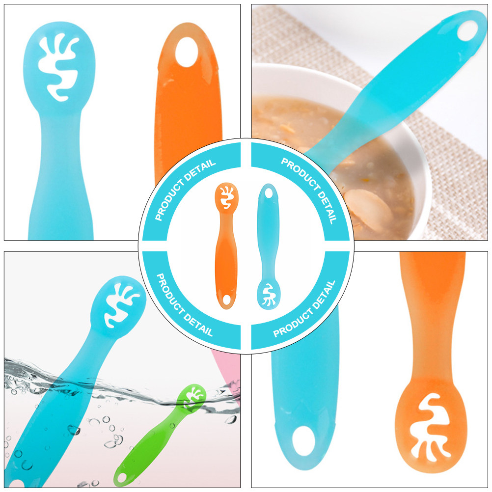 2-delige voedselveilige silico - Baby Food Utensils Set recensie en prijs