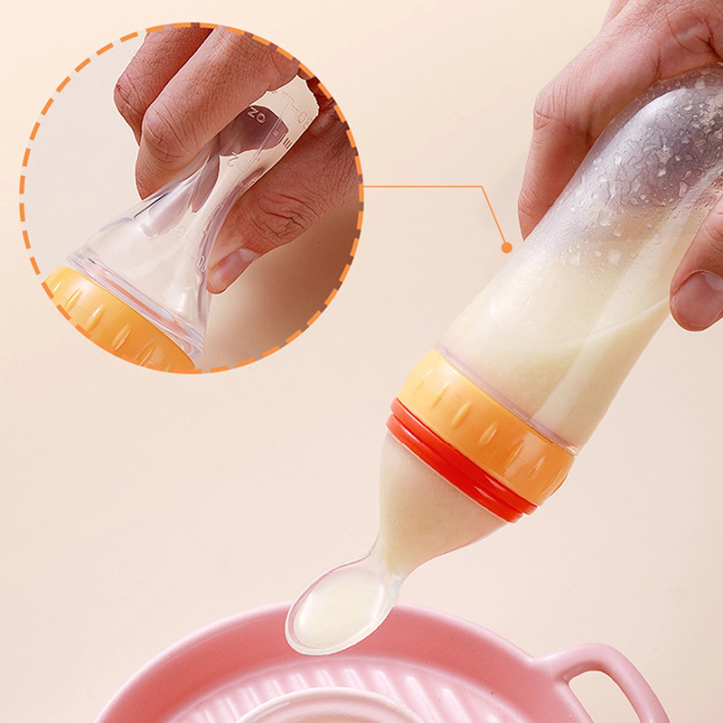 Knijpen Zuigfles Siliconen Pas - Self Feed Spoon recensie en prijs