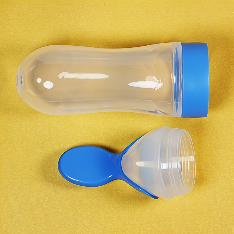Siliconen babyfles met lepel,  - Self Feed Spoon recensie en prijs