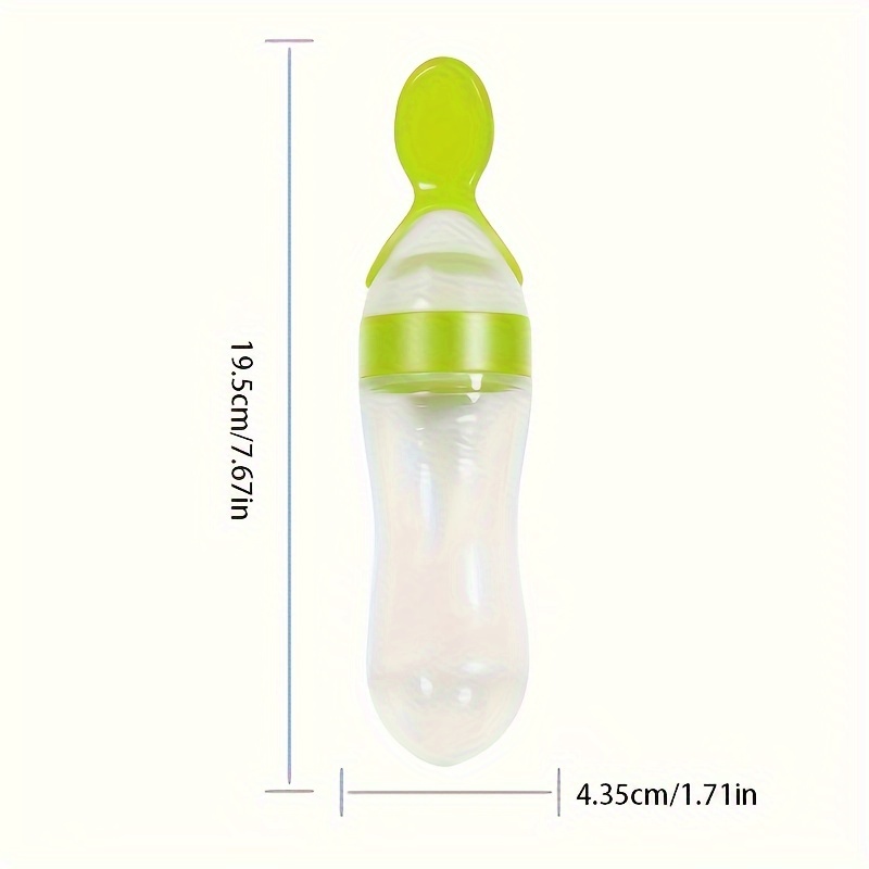 Siliconen babyfles met lepel,  - Self Feed Spoon recensie en prijs