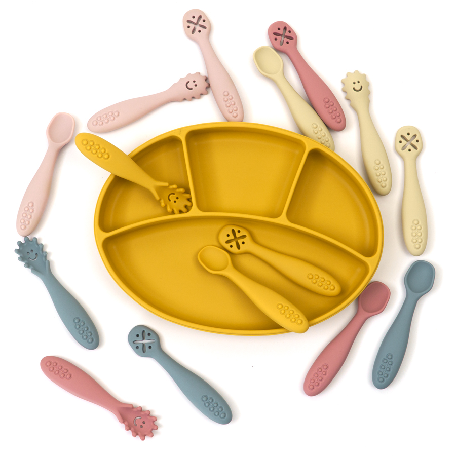 3PCS Siliconen Lepel Vork Voor - Baby Food Utensils Set recensie en prijs