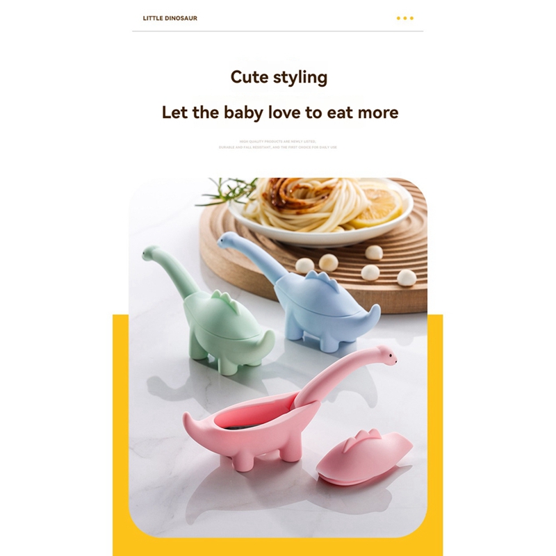 Dinosaurusvormige voedingslepe - Baby Food Utensils Set recensie en prijs