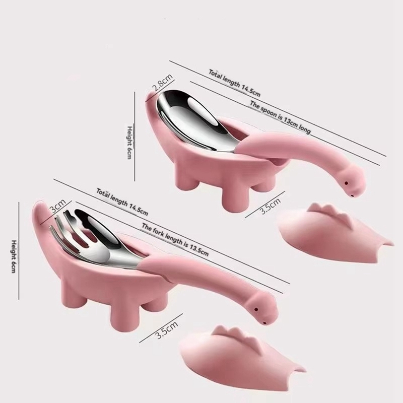 Dinosaurusvormige voedingslepe - Baby Food Utensils Set recensie en prijs