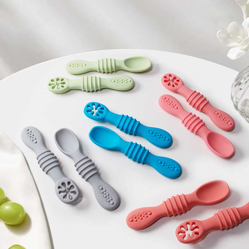 2 Stuks Baby Siliconen Kleveri - Self Feed Spoon recensie en prijs