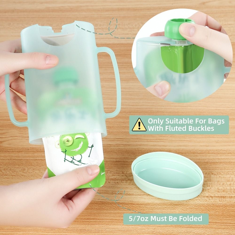 Plastic knijpzakhouder Knijpbe - Baby Food Reusable Pouches recensie en prijs